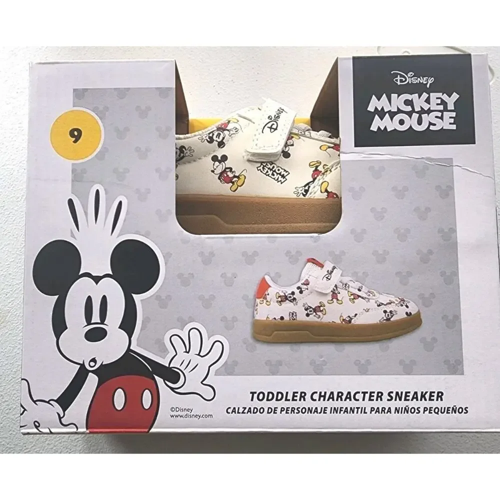 Disney Mickey Mouse Childrens Sneakers Shoes Toddler Size 9 New Boy Girl ALDI